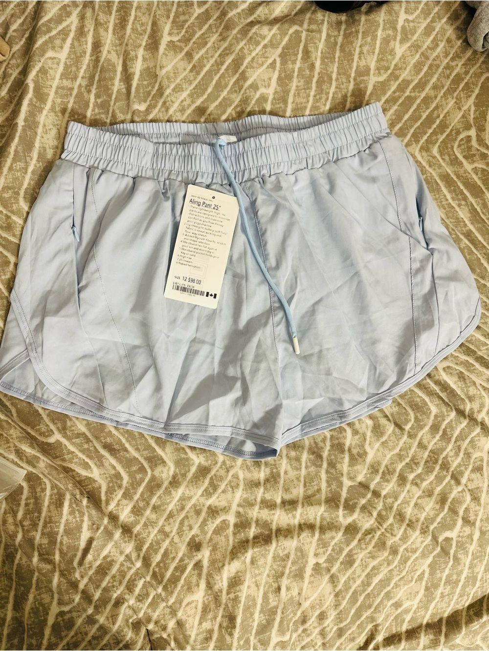 lululemon athletica Light Blue Alina Athletic Shorts